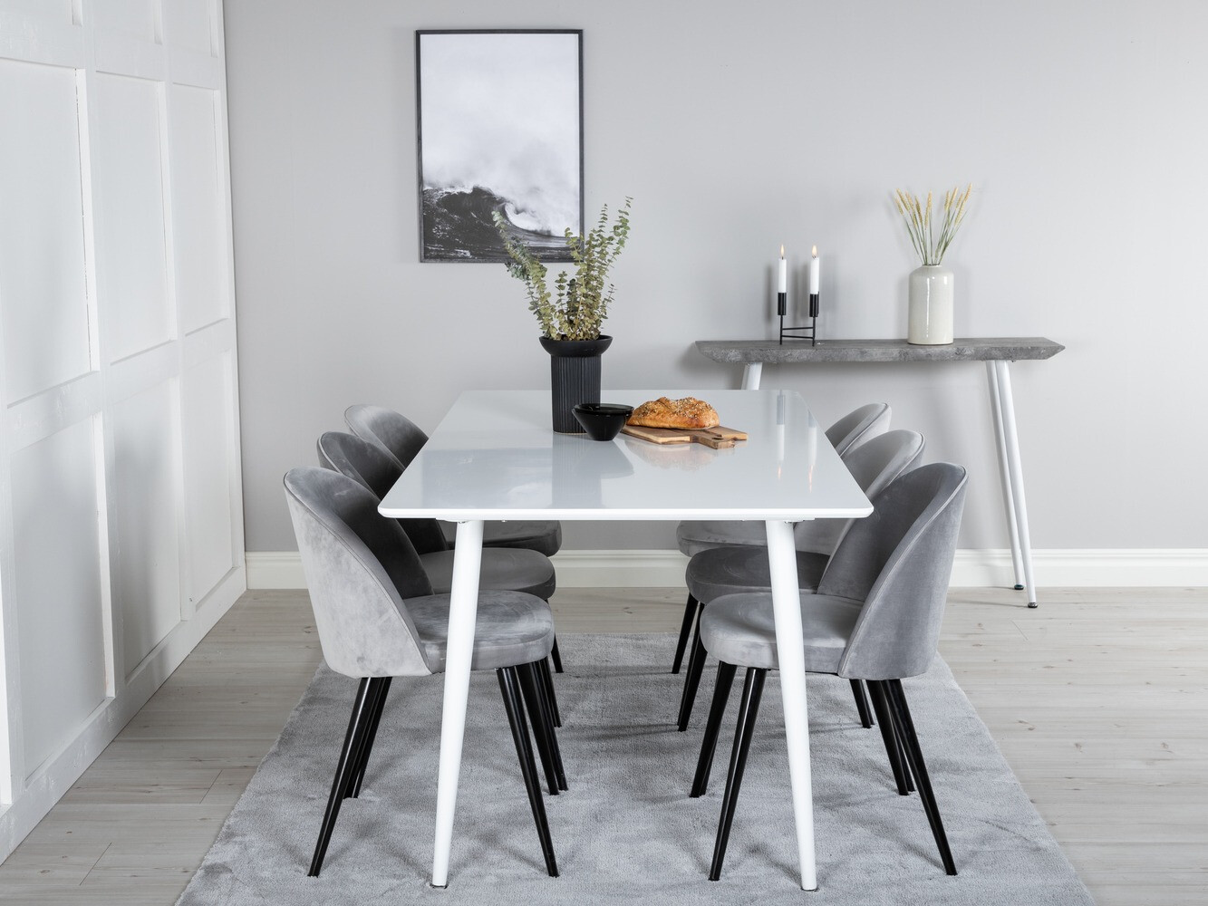 Set de dining Dallas 1624 (Gri)