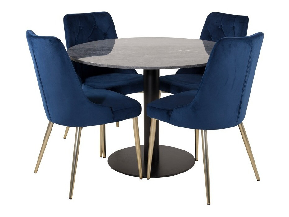 Set de dining Dallas 1627 (Albastru)