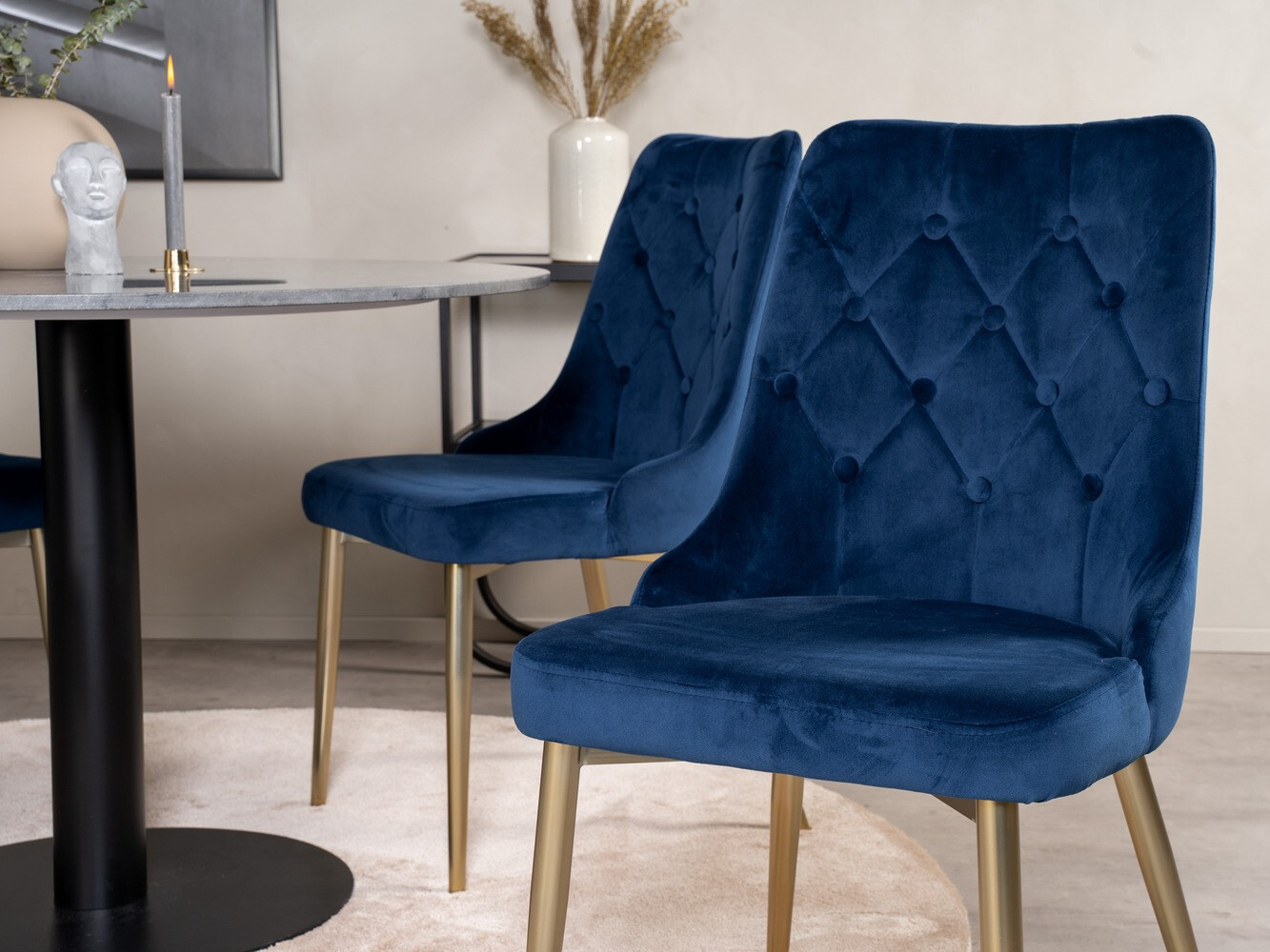 Set de dining Dallas 1627 (Albastru)