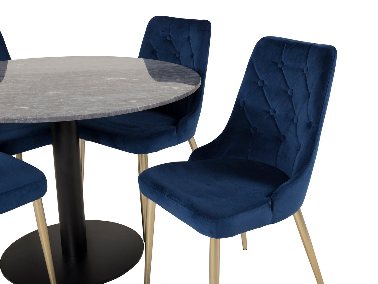 Set de dining Dallas 1627 (Albastru)