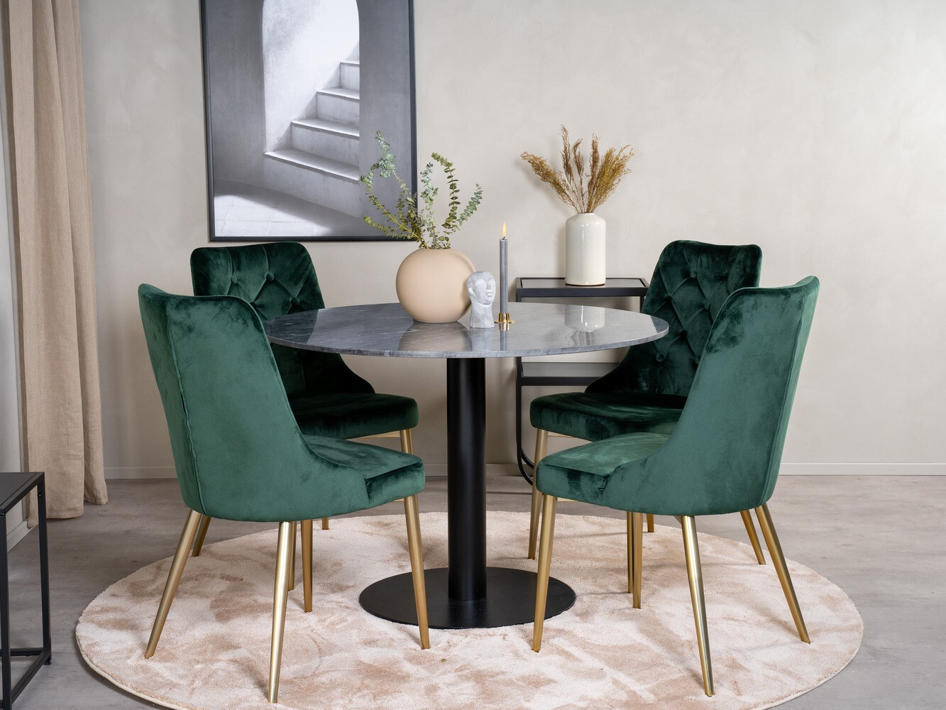 Set de dining Dallas 1627 (Verde)