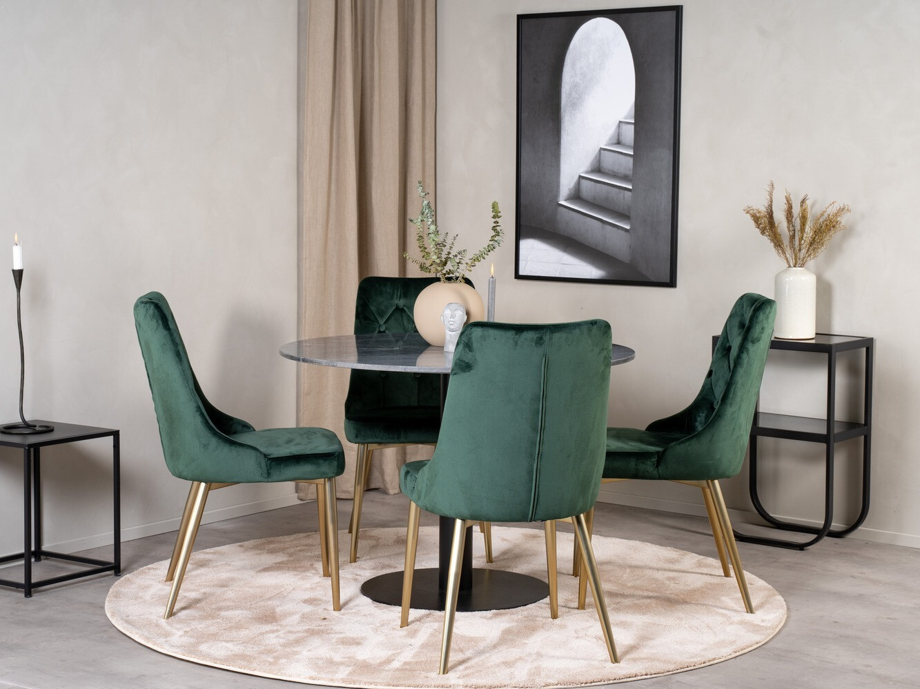 Set de dining Dallas 1627 (Verde)