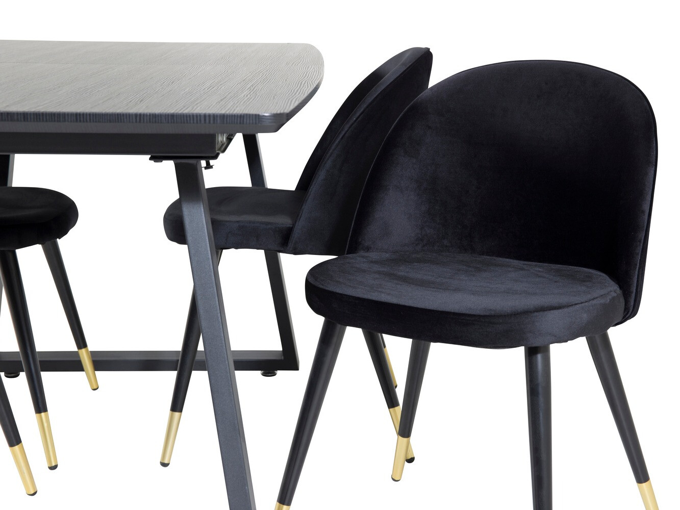 Set de dining Dallas 1631 (Negru)