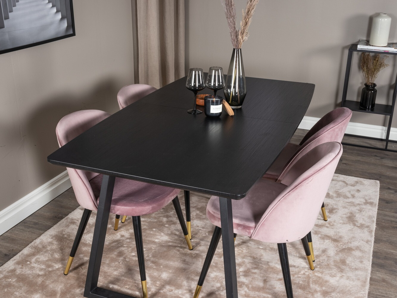 Set de dining Dallas 1631 (Roze)