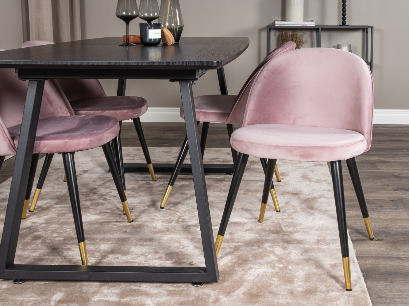 Set de dining Dallas 1631 (Roze)