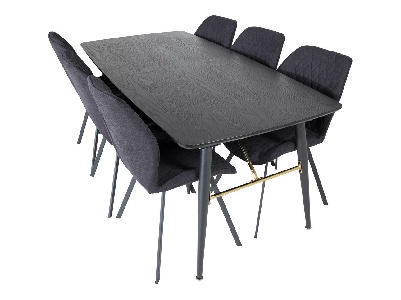 Set de dining Dallas 1647 (Negru)