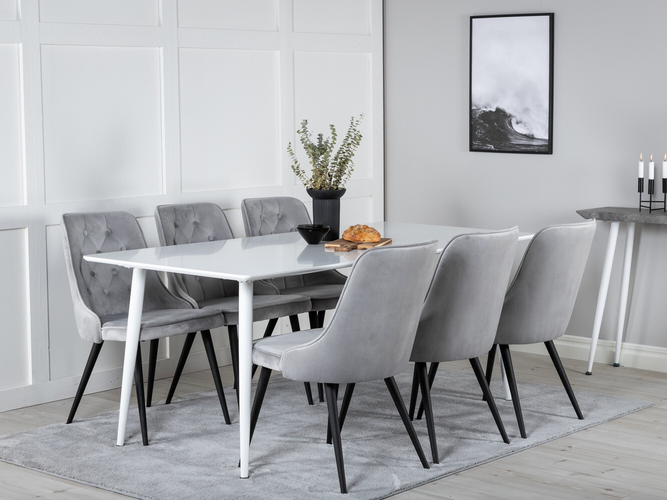 Set de mese Dallas 1625 (Gri + Negru)