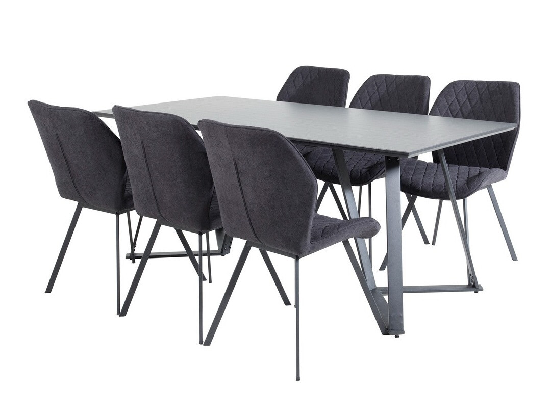 Set de dining Dallas 1685 (Negru)