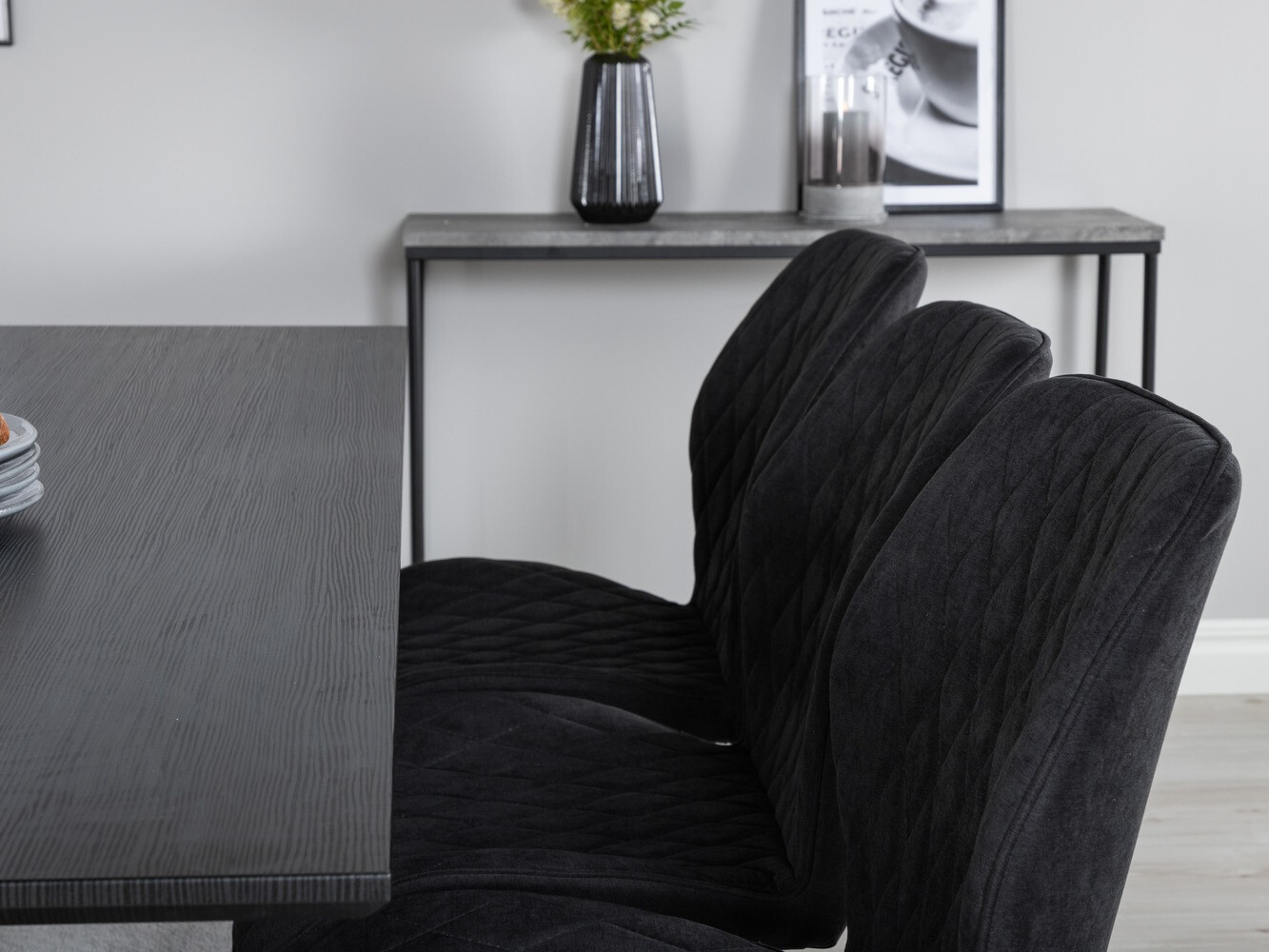 Set de dining Dallas 1685 (Negru)