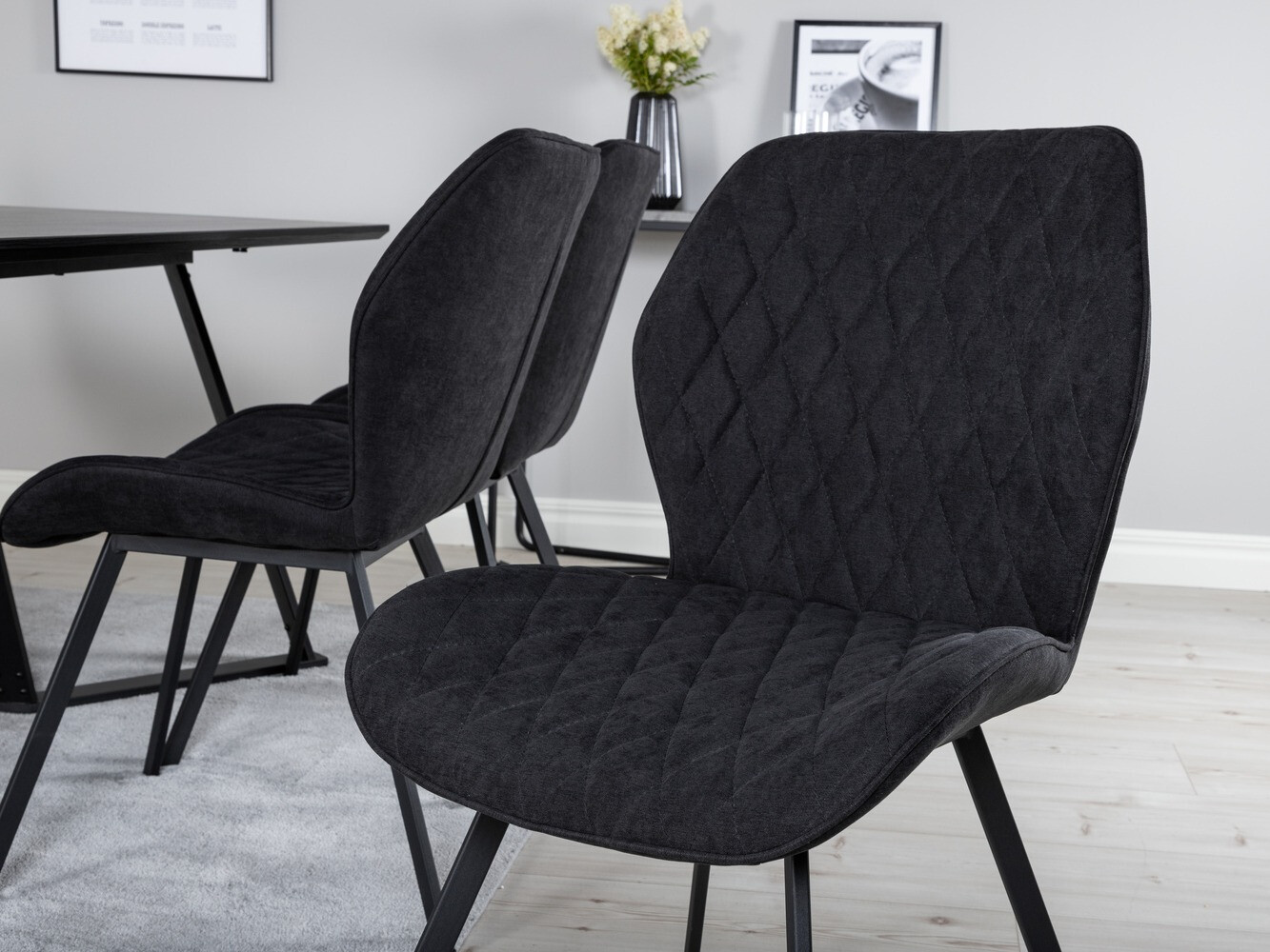 Set de dining Dallas 1685 (Negru)
