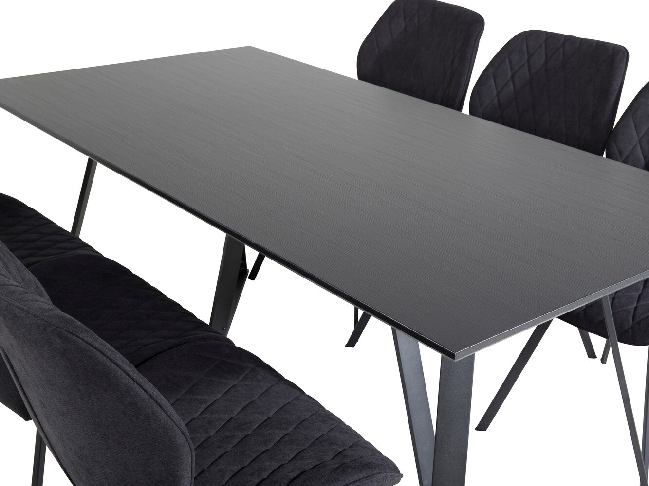 Set de dining Dallas 1685 (Negru)