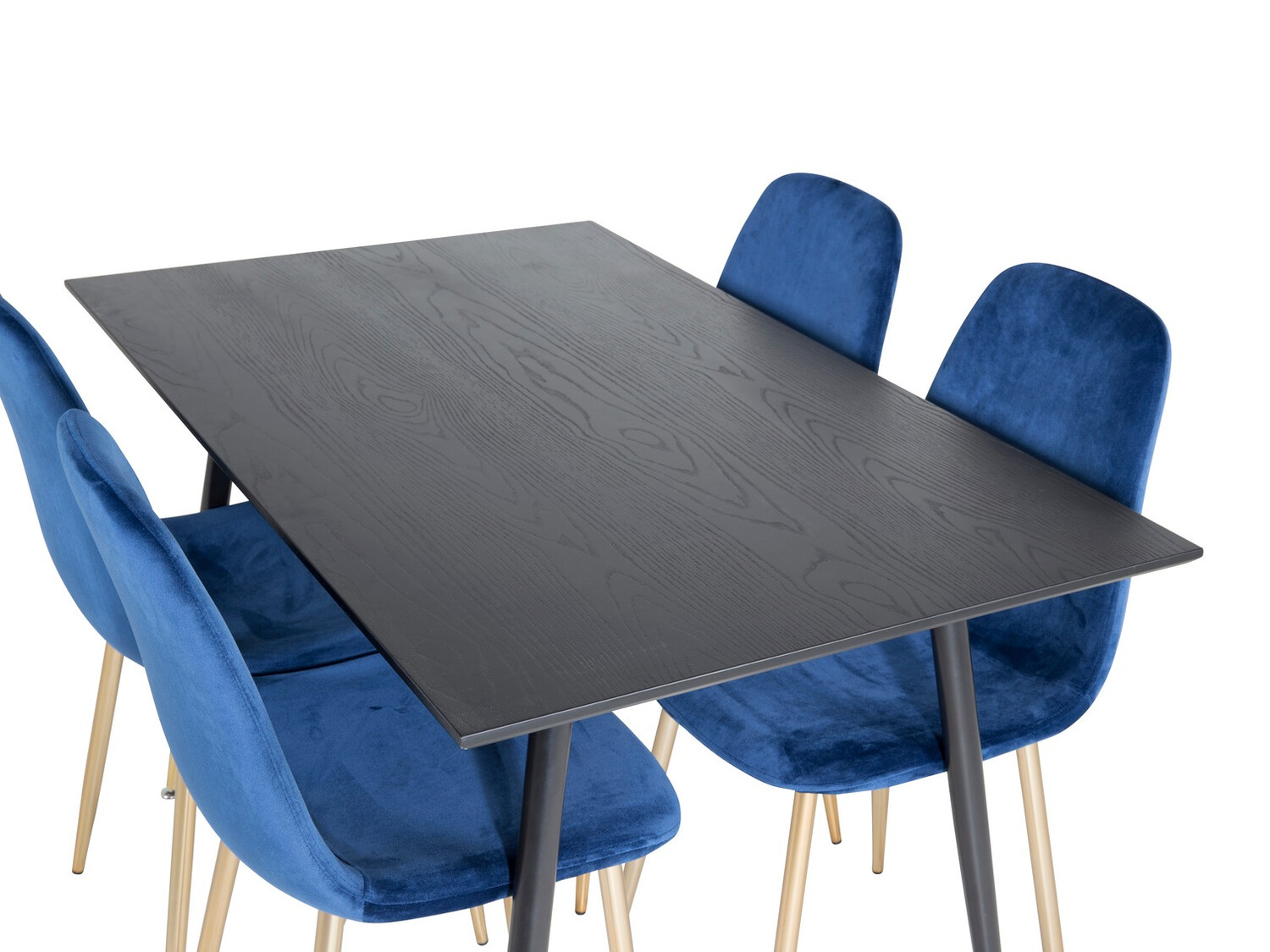 Set de dining Dallas 1693 (Albastru + auriu)