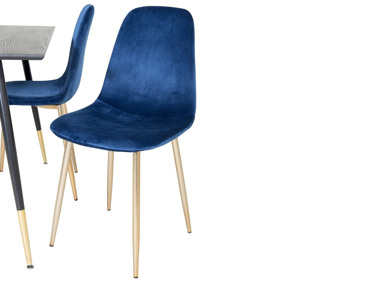 Set de dining Dallas 1693 (Albastru + auriu)