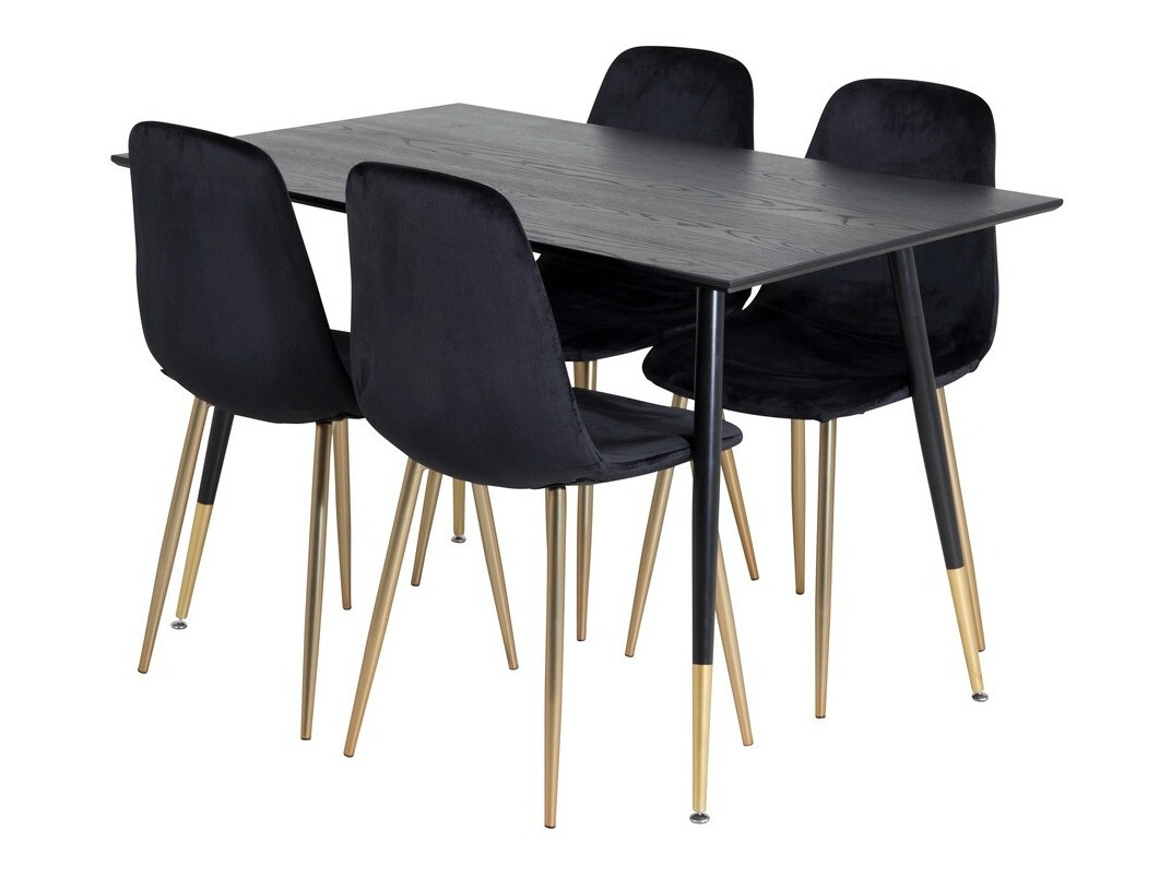 Set de dining Dallas 1693 (Negru)