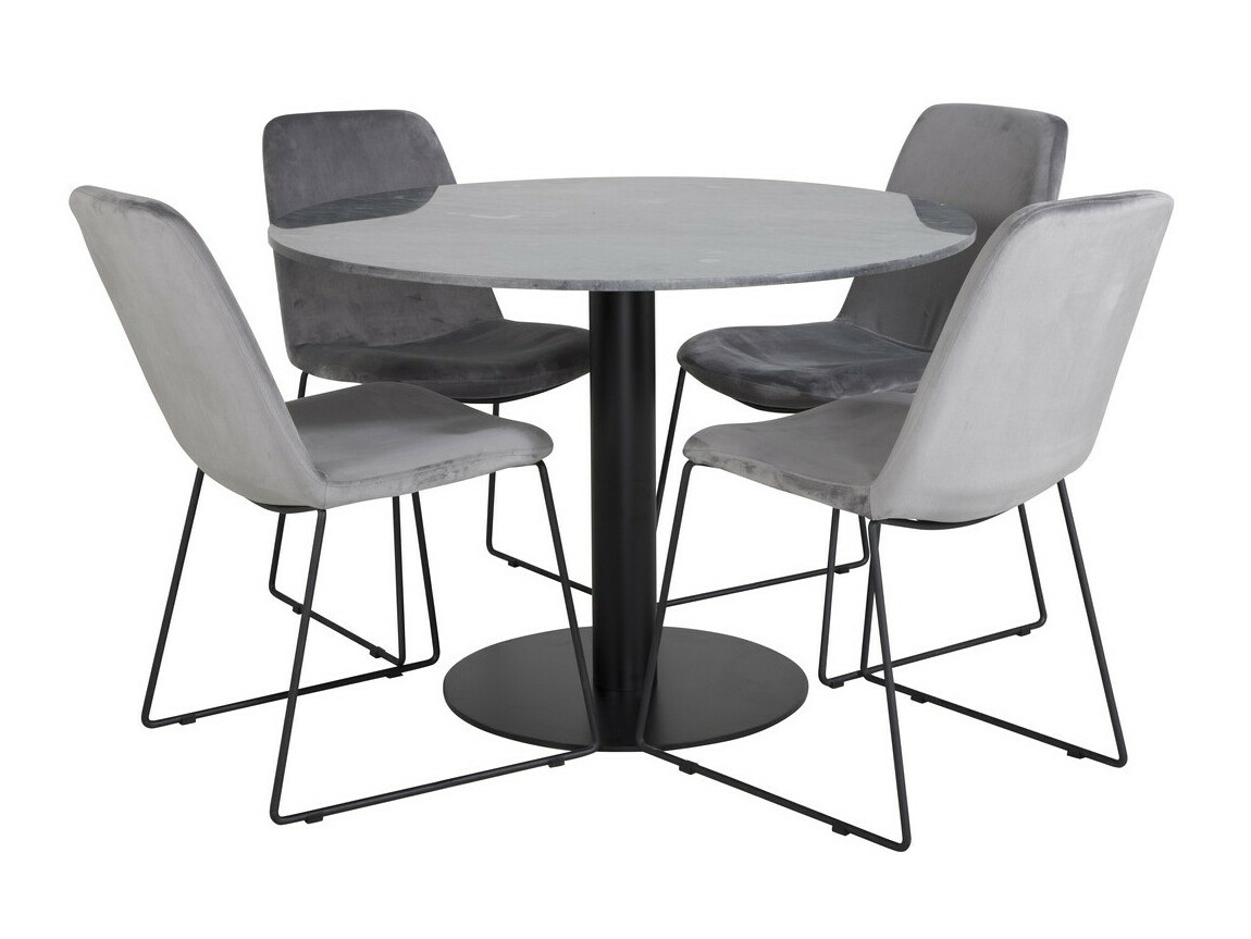 Set de mese Dallas 2631 (Gri + Negru)