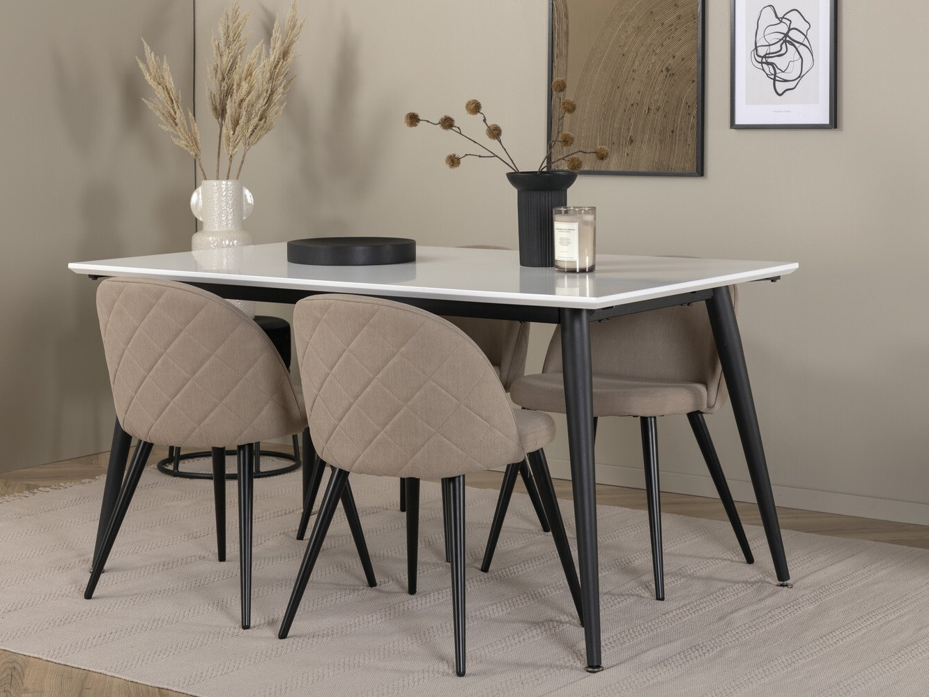 Set de mese Dallas 2738 (Bej + Negru)