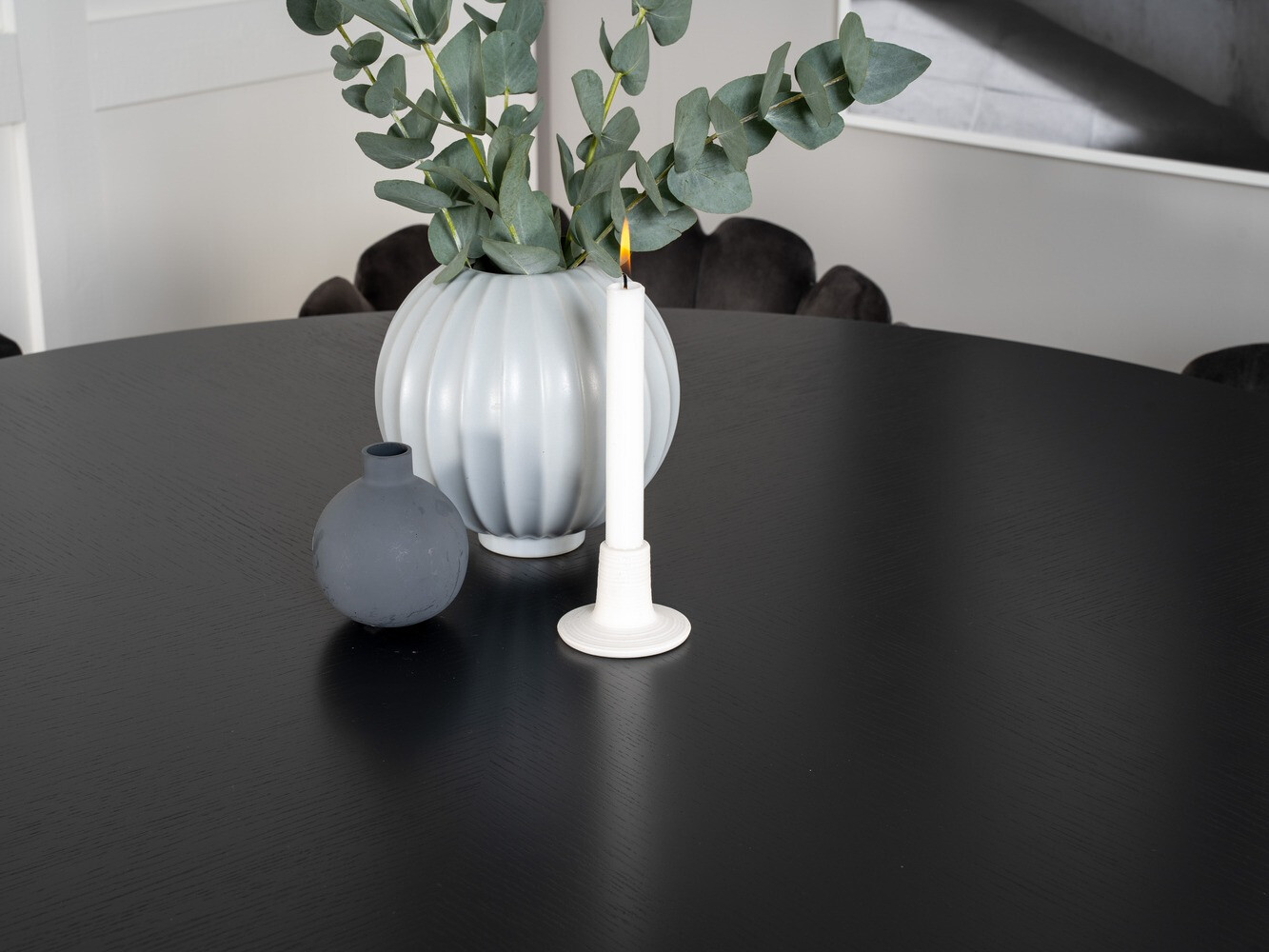 Set de dining Dallas 312 (Gri + Negru)