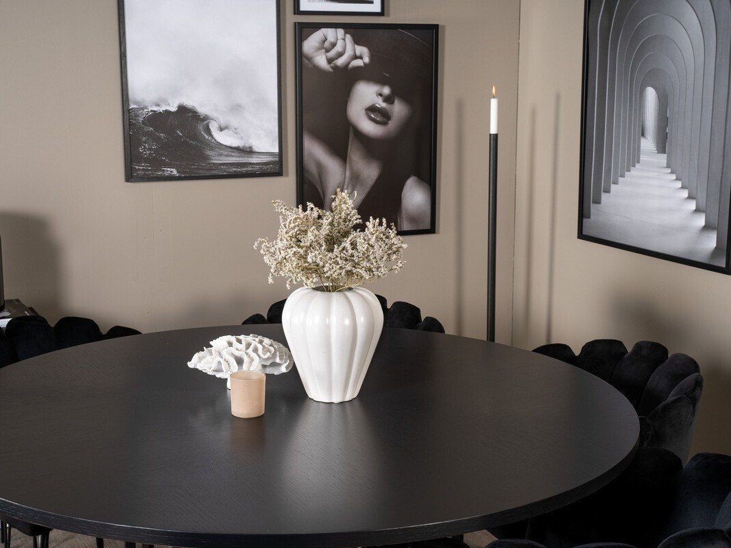 Set de dining Dallas 312 (Negru)