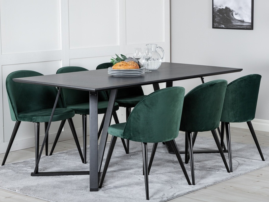 Set de mese Dallas 360 (Verde + Negru)
