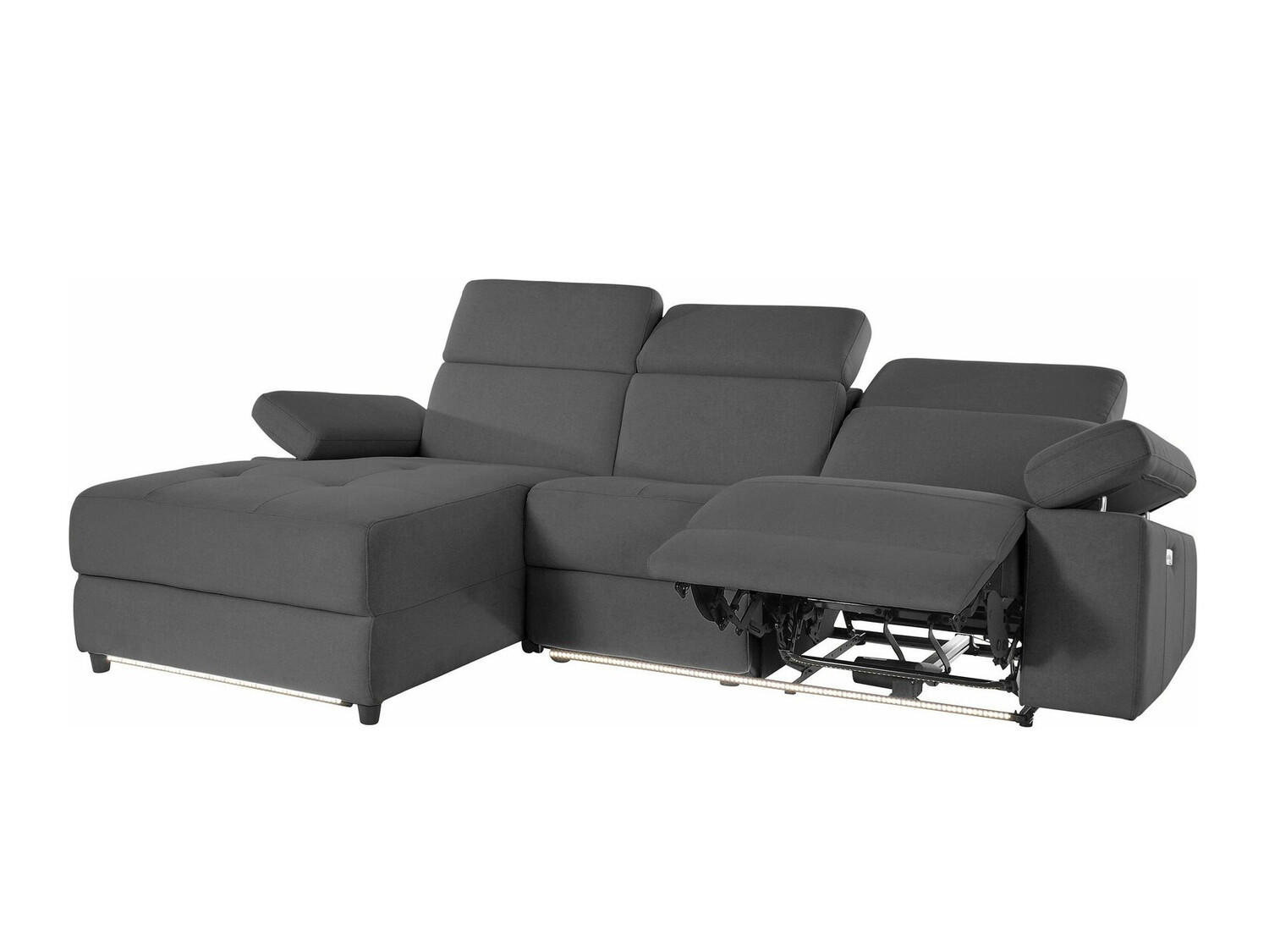 Colțar cu recliner Denton 698 (Antracit)