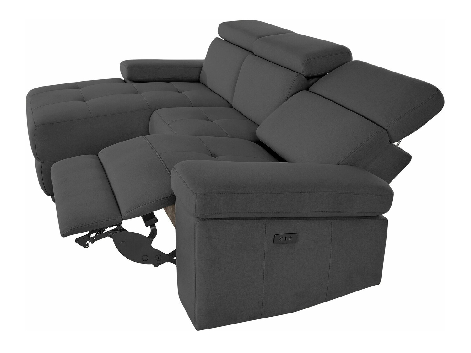 Colțar cu recliner Denton 698 (Antracit)