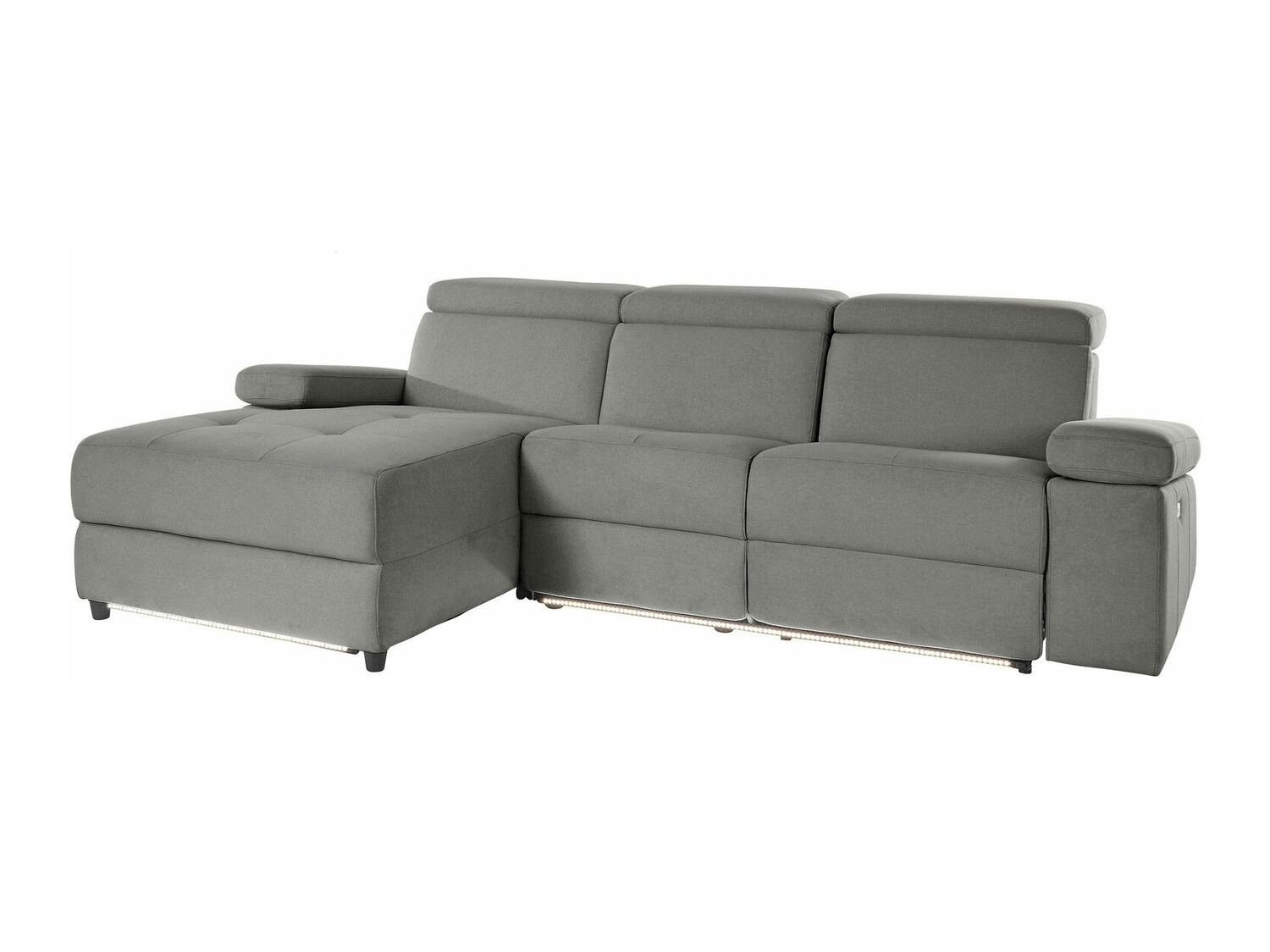 Colțar cu recliner Denton 698 (Gri)
