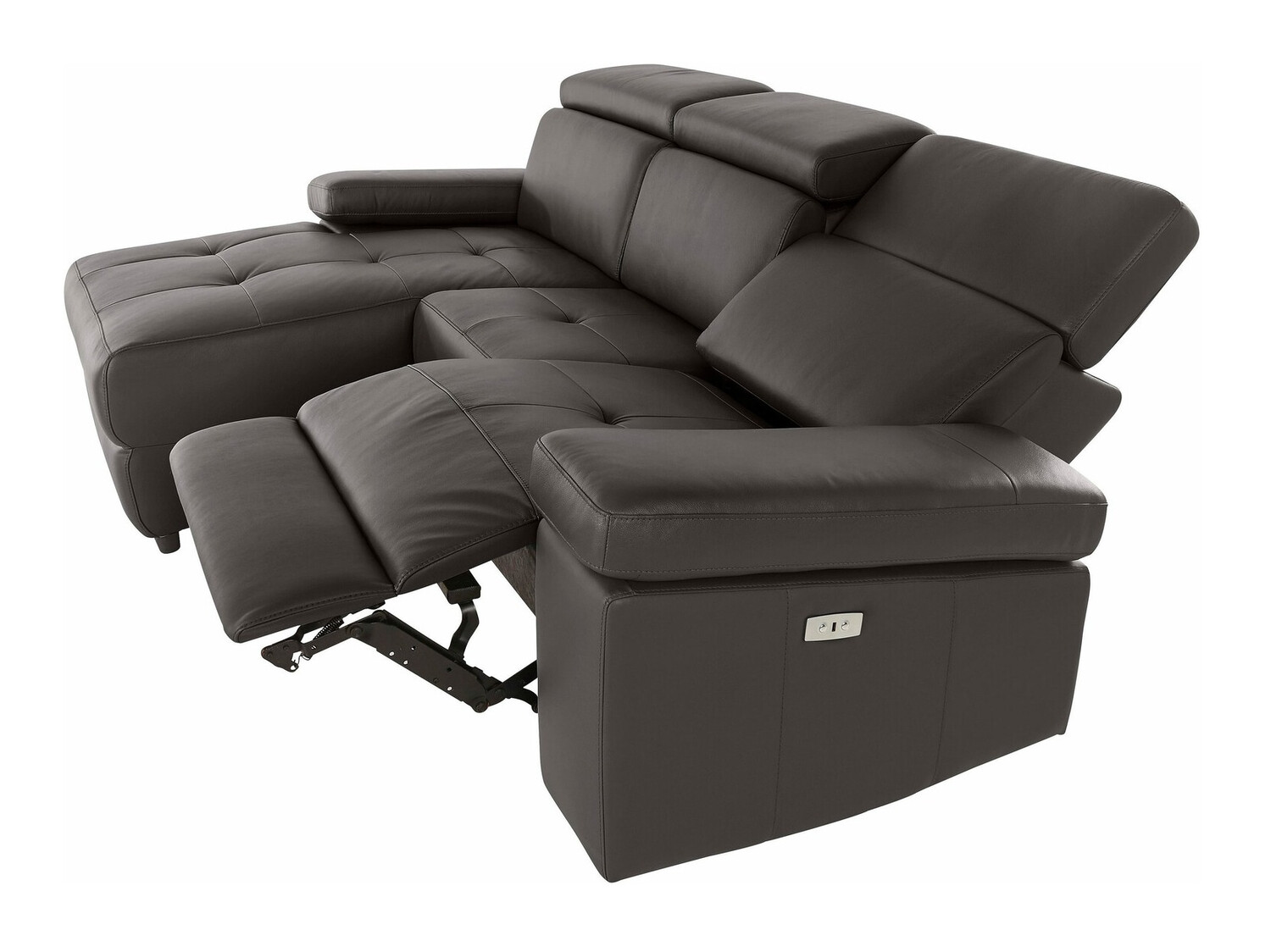 Colțar cu recliner Denton 1492 (Maro)