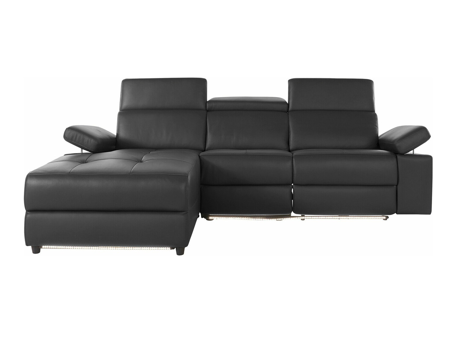 Colțar cu recliner Denton 1492 (Negru)