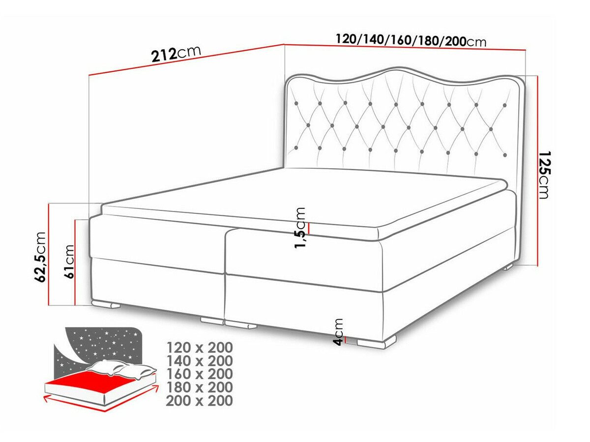 Pat boxspring Tectum (Soft 020)