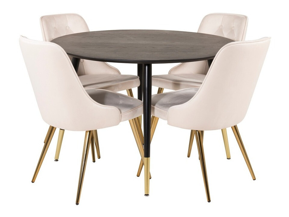 Set de dining Dallas 1178 (Bej + Auriu)