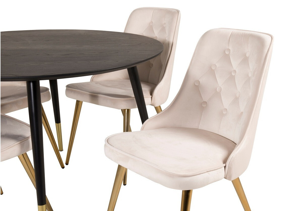 Set de dining Dallas 1178 (Bej + Auriu)