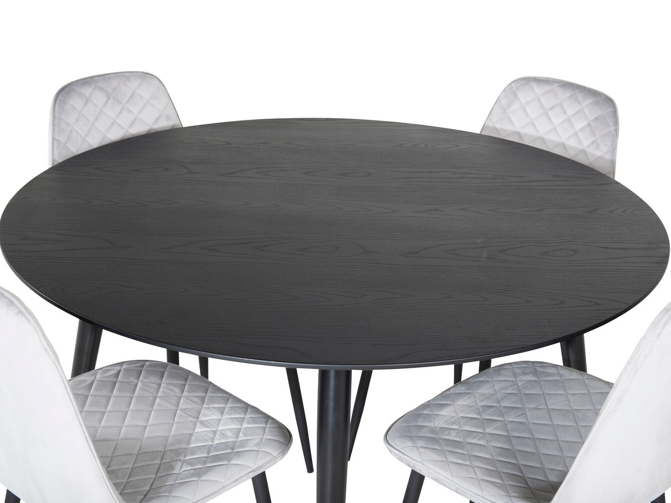 Set de dining Dallas 1183 (Gri + Negru)