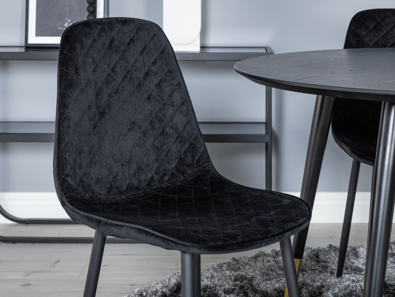 Set de dining Dallas 1183 (Negru)