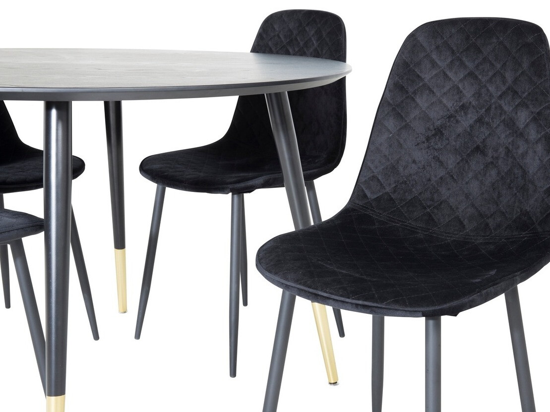 Set de dining Dallas 1183 (Negru)