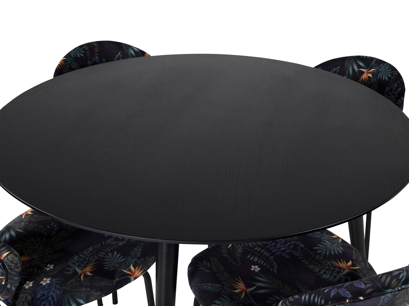 Set de dining Dallas 1186 (Model floral + Negru)