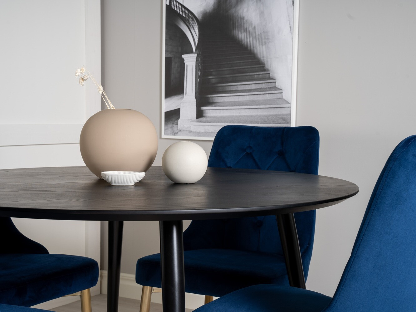 Set de mese Dallas 1178 (Albastru + Auriu)