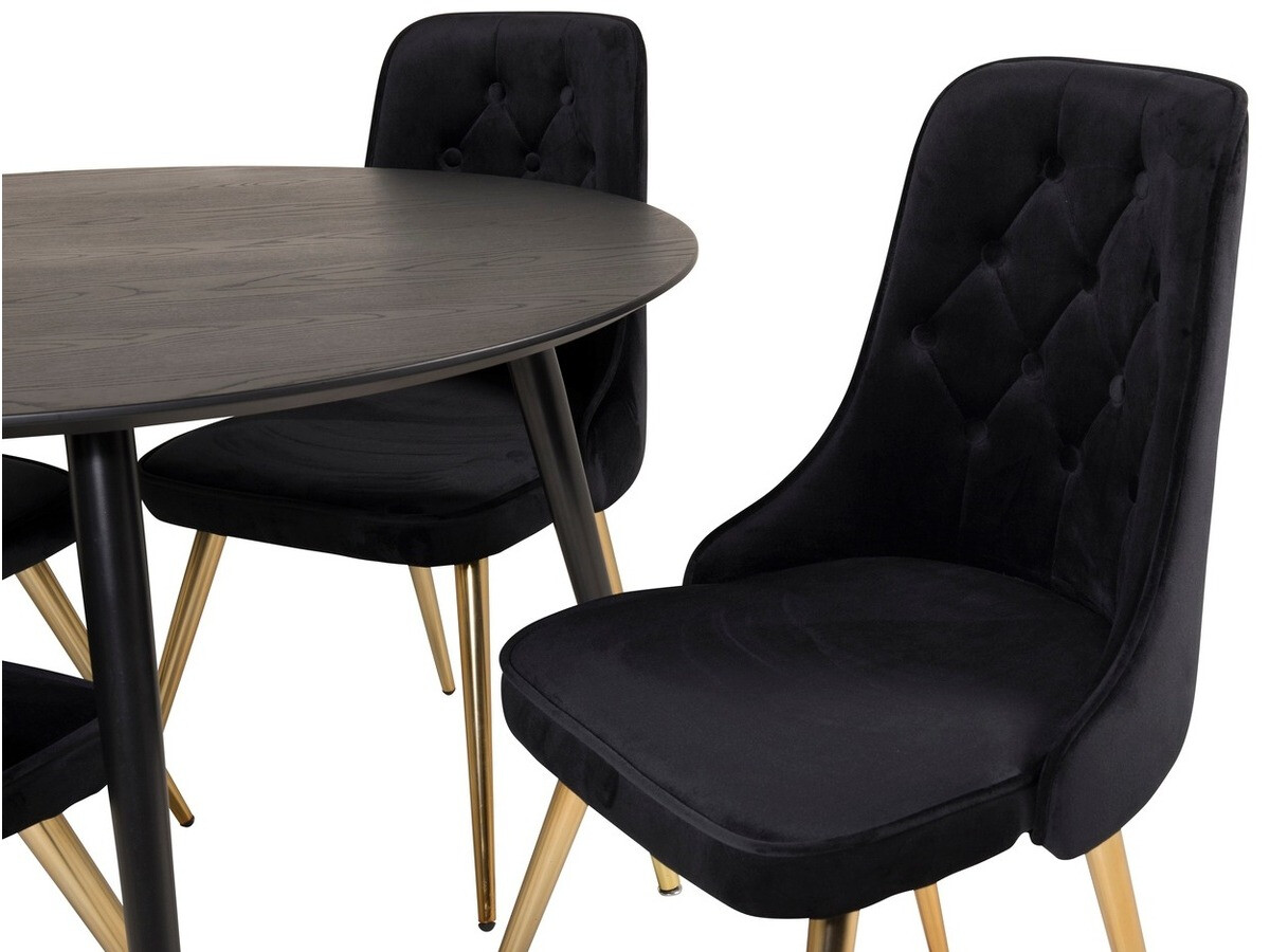 Set de mese Dallas 1178 (Negru + Auriu)