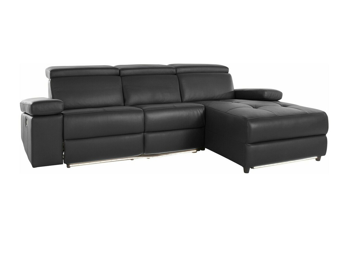 Colțar cu recliner Denton 1492 (Negru)
