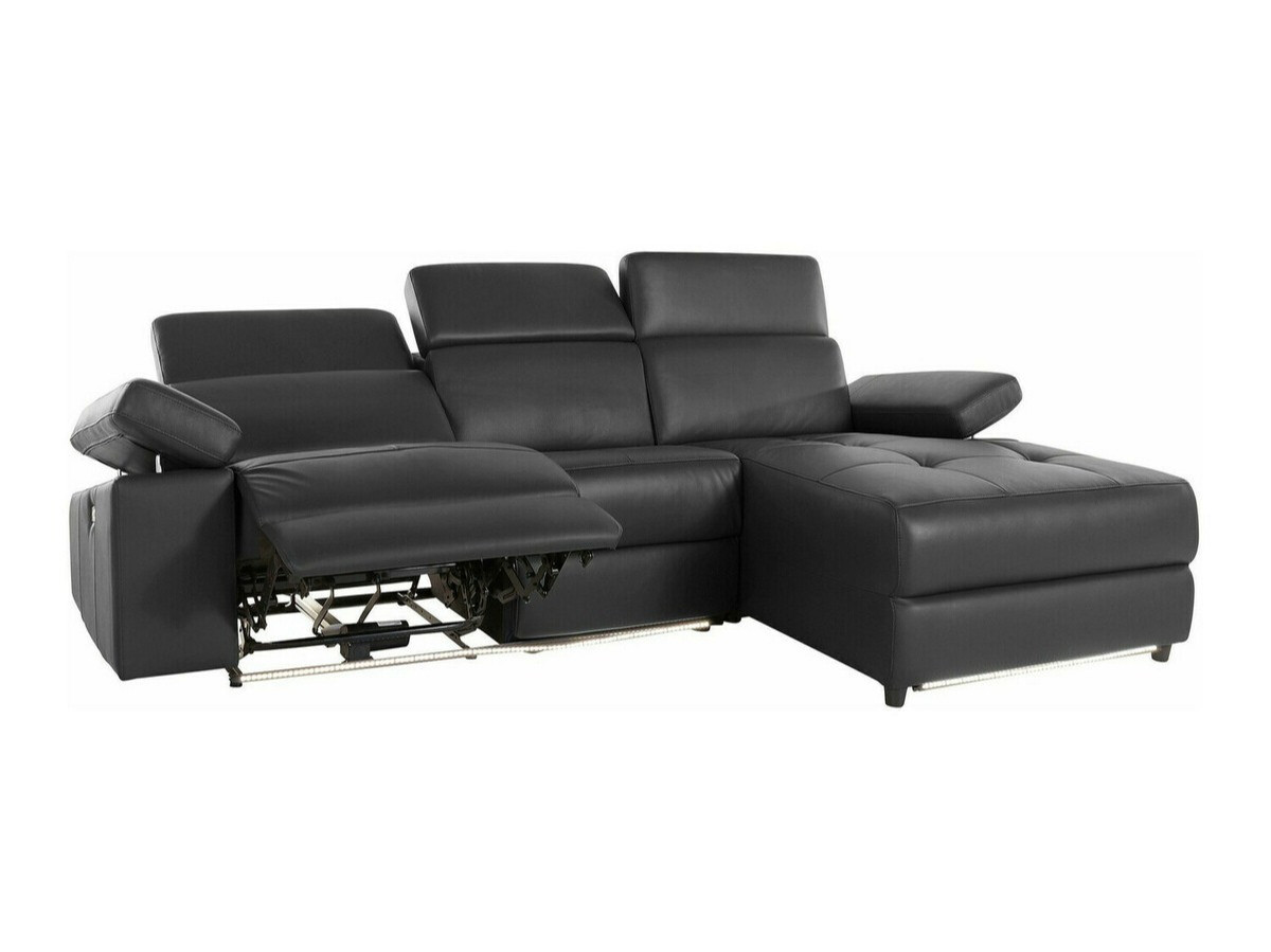 Colțar cu recliner Denton 1492 (Negru)