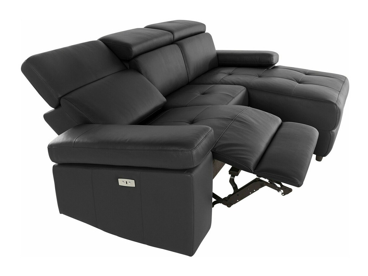 Colțar cu recliner Denton 1492 (Negru)