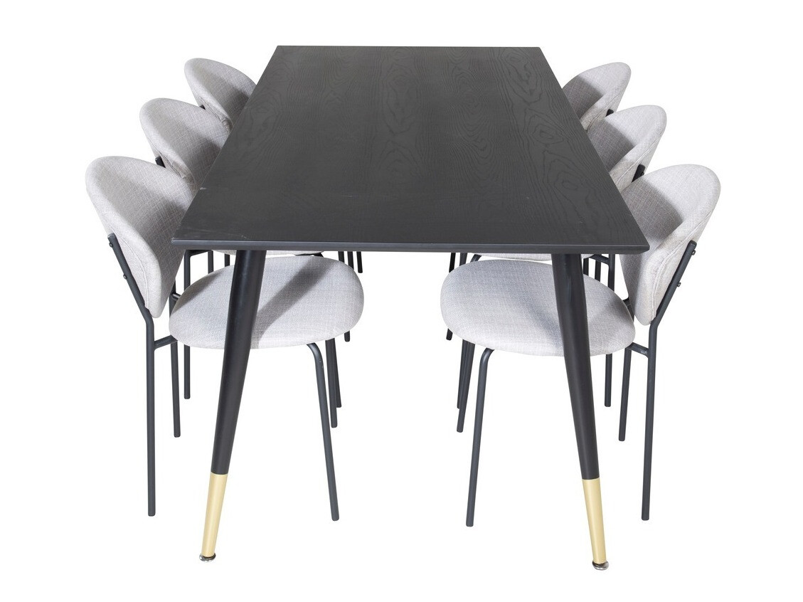 Set de dining Dallas 1260 (Gri + Negru)