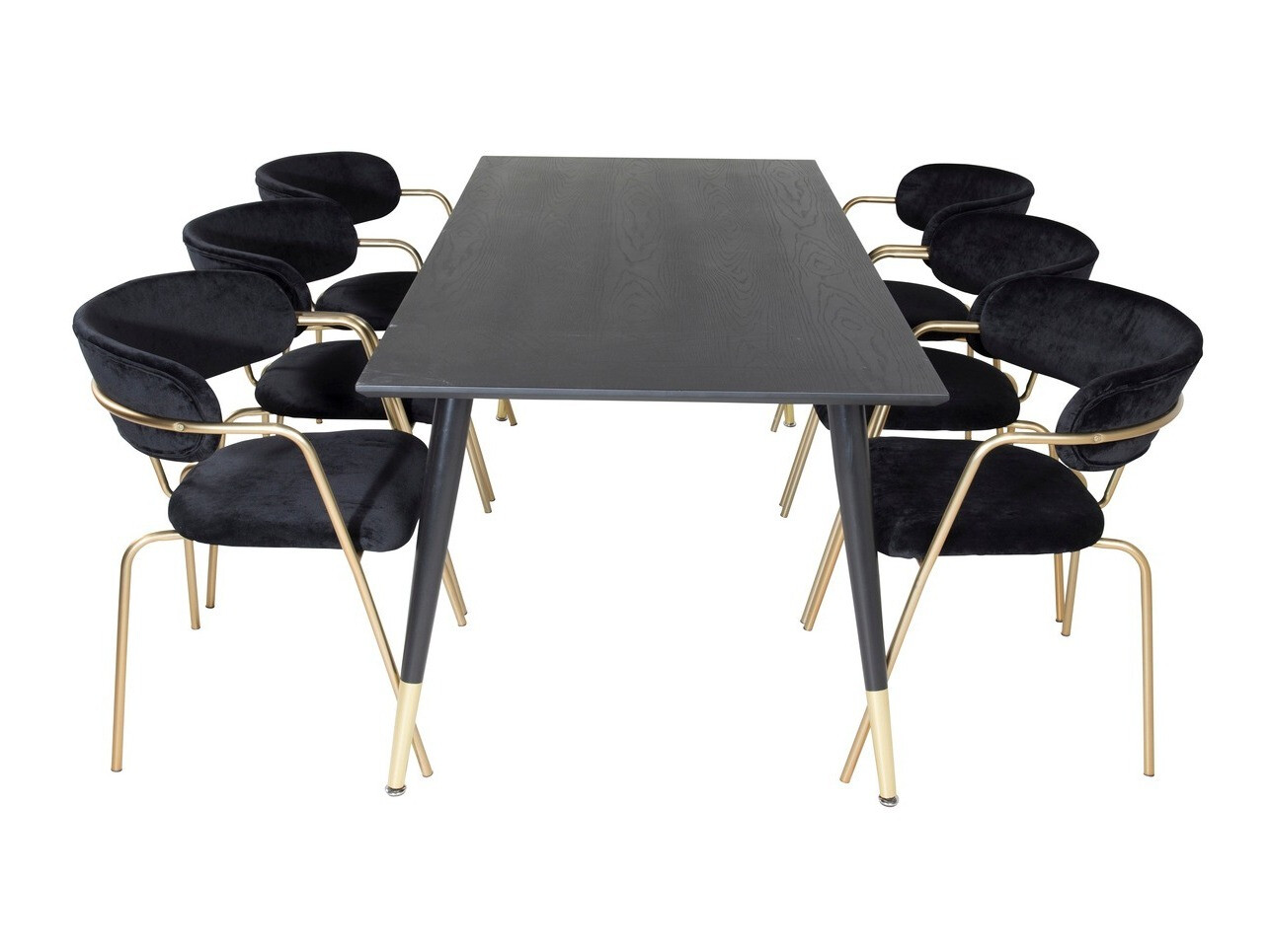 Set de mese Dallas 1258 (Negru + Auriu)