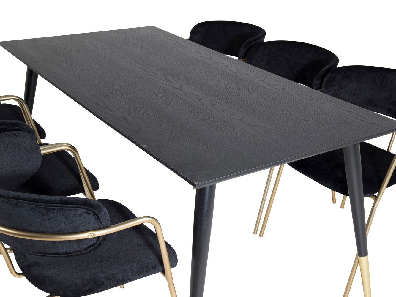 Set de mese Dallas 1258 (Negru + Auriu)