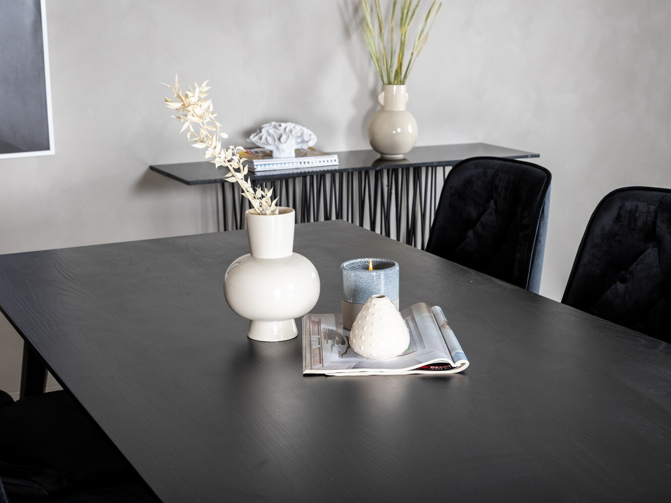 Set de mese Dallas 1336 (Negru + auriu)