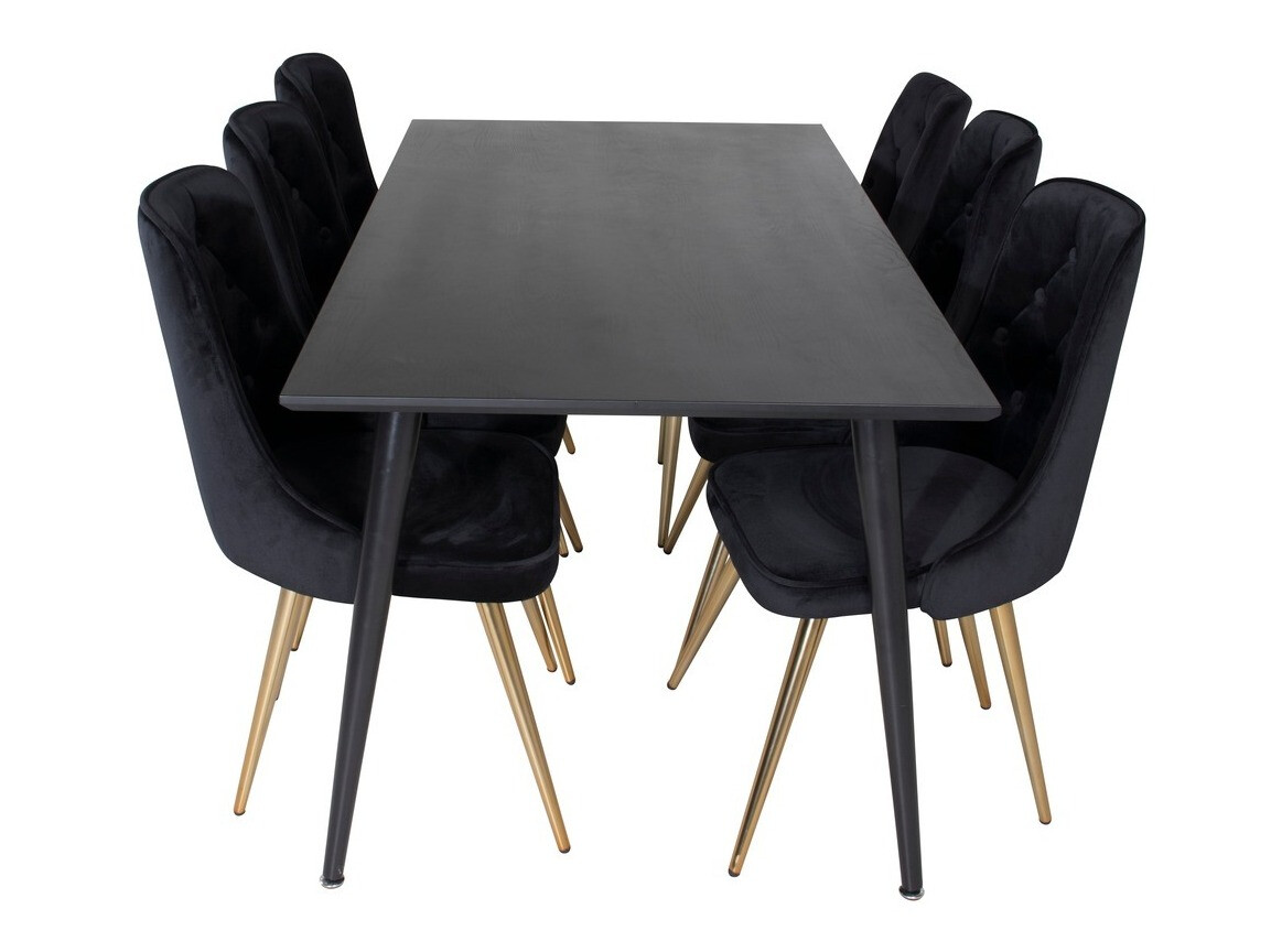 Set de mese Dallas 1336 (Negru + auriu)