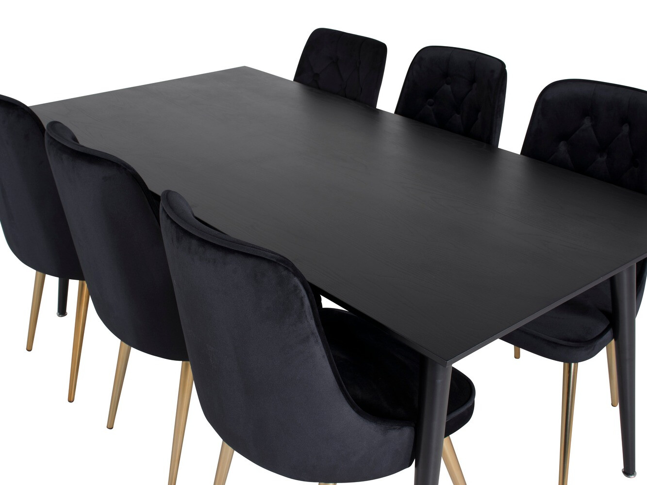Set de mese Dallas 1336 (Negru + auriu)