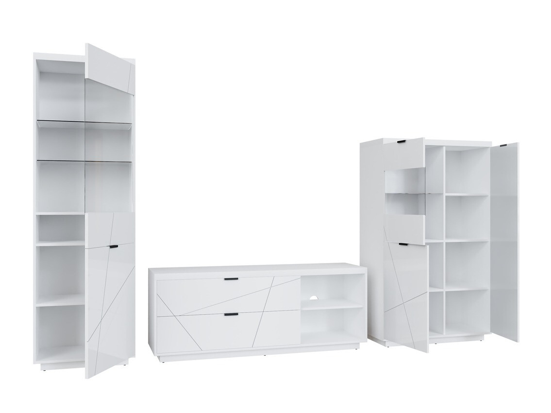 Set de living Fivale 112 (Alb lucios + Alb)