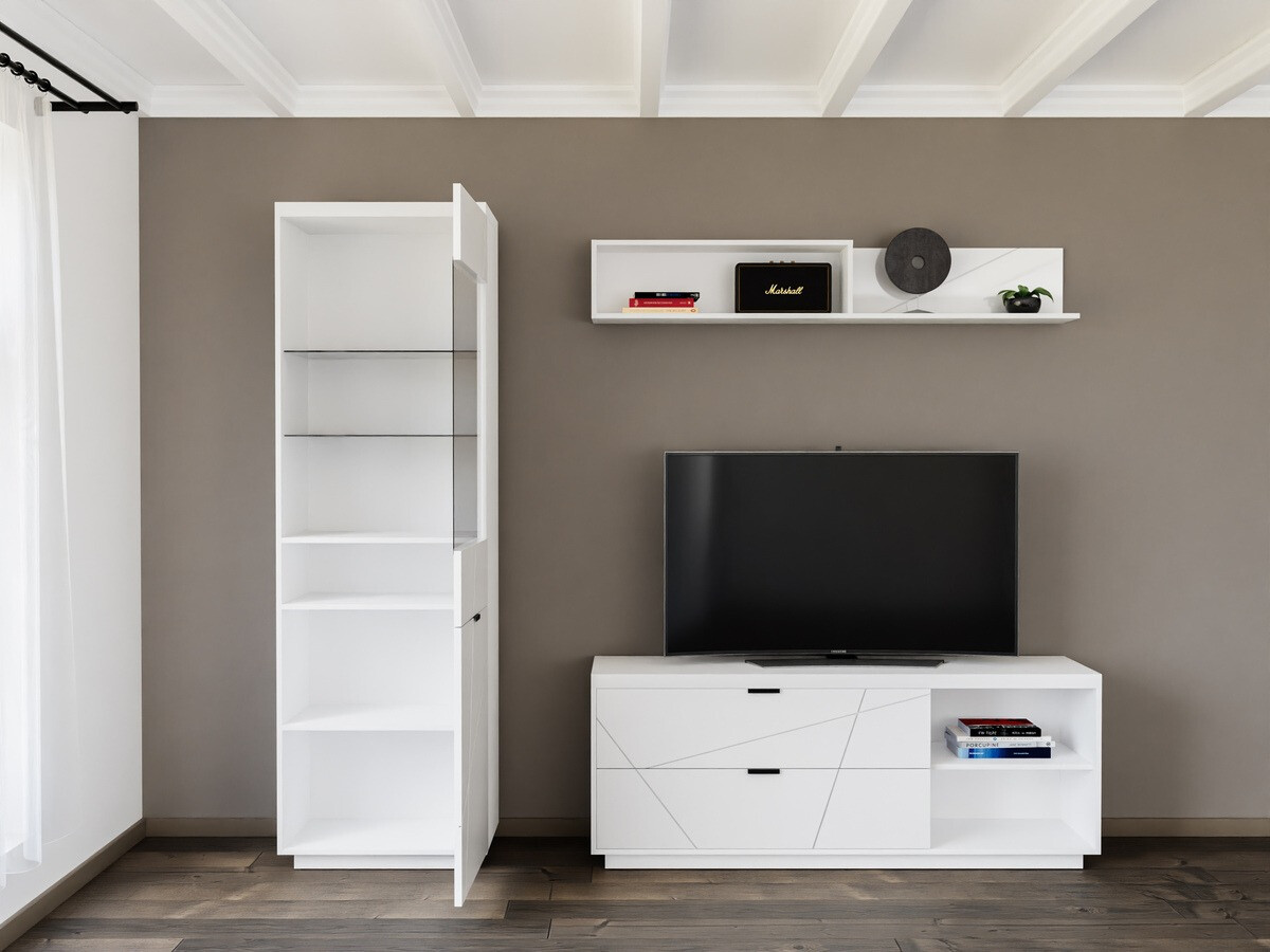 Set de living Fivale 113 (Alb lucios + Alb)