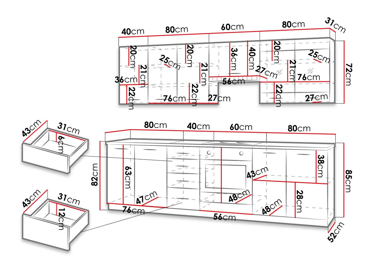 Set de bucătărie Tucson 167