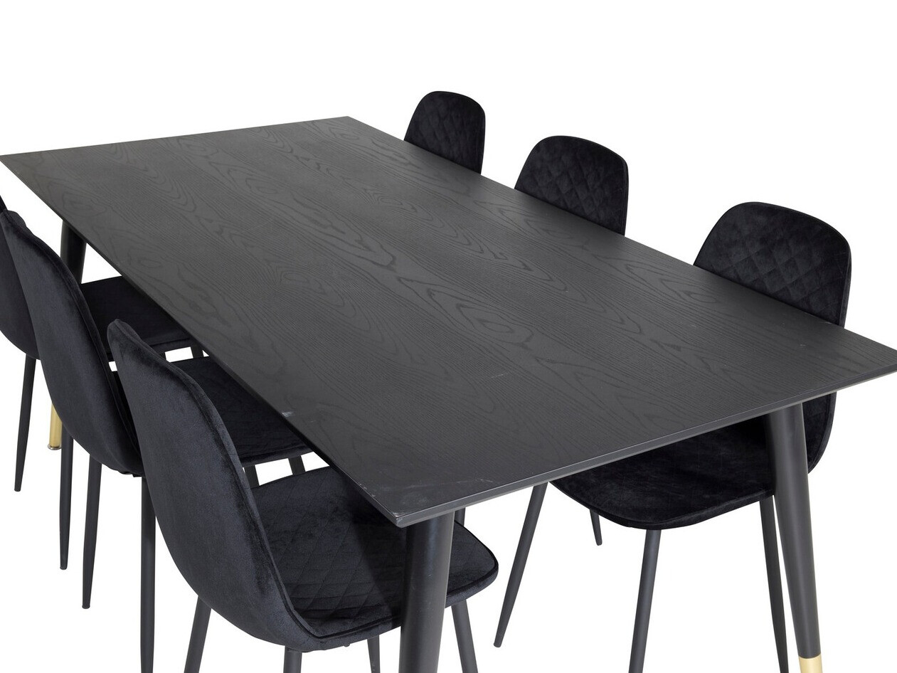 Set de dining Dallas 1259 (Negru)